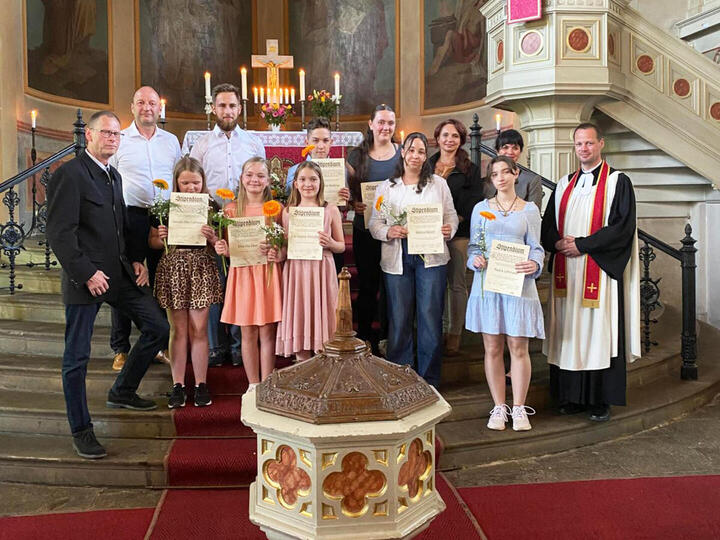 Stipendienübergabe im Evangelischen Schulzentrum Gaußig